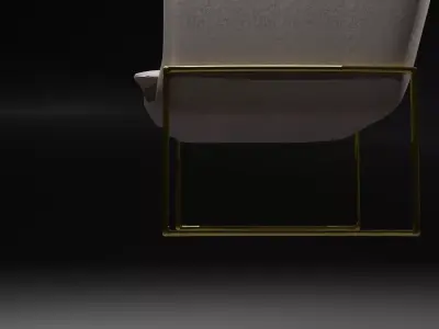 Cream Couch Free 3D model