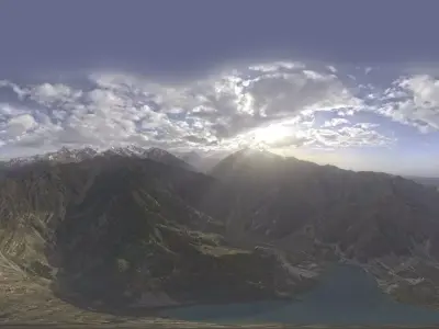 HDR - Flying High Above The Lake 3D model