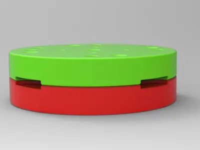 Mold for diecast military truck tire 8 Scale 1 to 25 3D print model