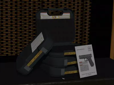 Glock Case Low-poly 3D model