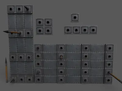 Spear-Trap Low-poly 3D model