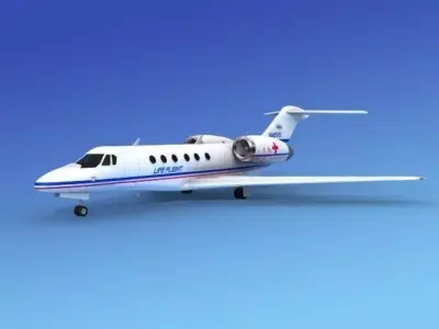 Cessna Citation X Life Flight 3D model