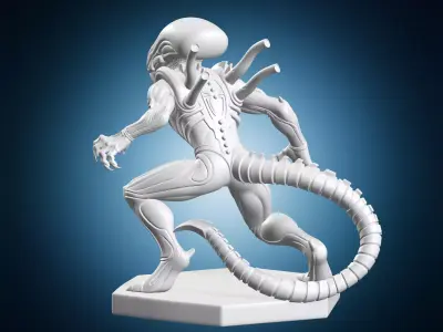 Alien Xenomorph Figure 3D print model