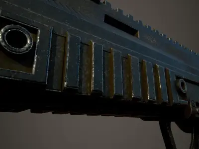 MP7 sub machine gun 3D model