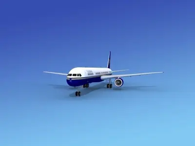 Boeing 757-300 Caledonian Airways  3D model