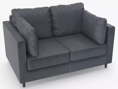 Loveseat - Set Part 3 Low-poly 3D model