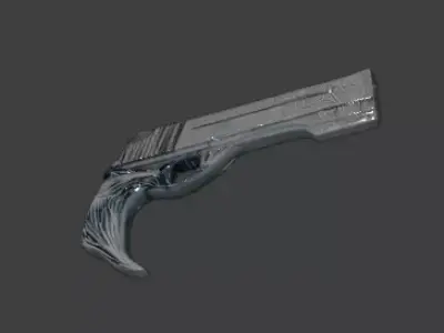Futuristic Pistol 3D model shop
