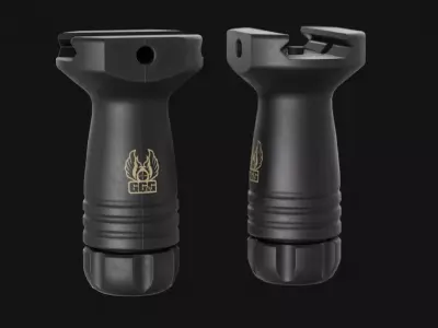 GGG SFG-1 Stubby Foregrip for Picatinny Rail - Game Asset Low-poly 3D model