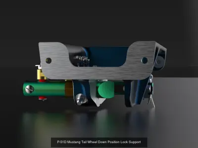 Full P-51D Mustang Assy Rear Fuselage TW Oleo Rudder Elev Models 3D Model Collection