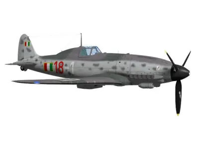 Macchi MC205 Veltro 3D model