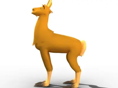 Pierre the Llama Free 3D model
