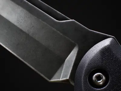 Knife Low-poly 3D model 37