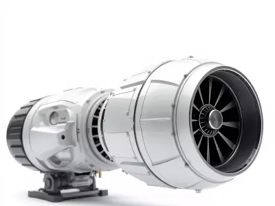 Detailed Jet Engine Turbine Model Pack for Design Projects Low-poly 3D model