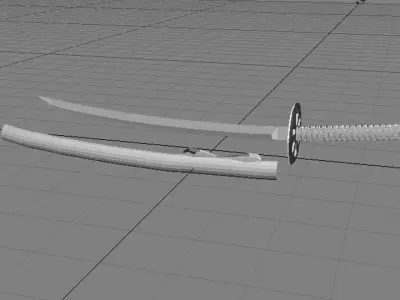 Sword - Samurai 3D model