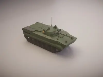 Simple BMP-3 IFV Low-poly 3D model