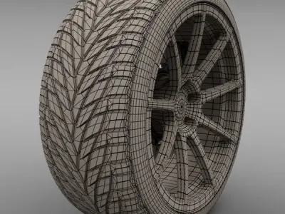 Savini Forged SM-4 Wheel 3D model