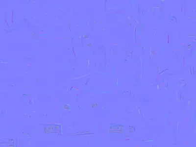 Noble Horse Winter Scarf 3D Model Festive Character Low-poly 3D model