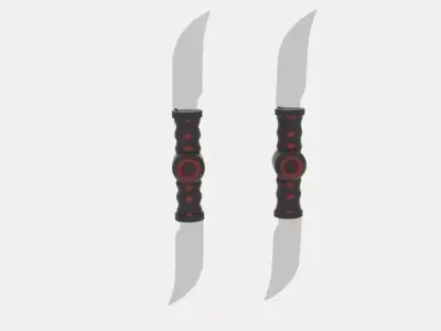 Stealth Strike Ninja Weapon Low-poly 3D model