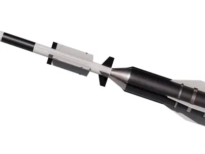 Aster 30 anti-aircraft missiles 3D model