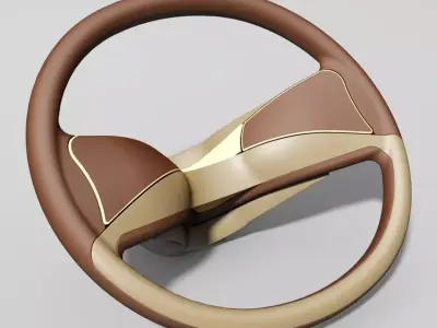 Steering wheel PTC Creo Free 3D model