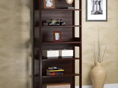 Wooden shelve Free 3D model