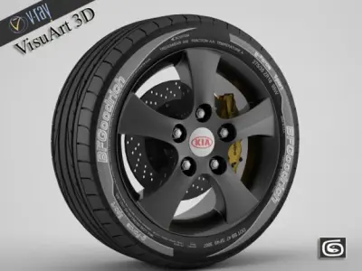 Wheel Kia 2 3D model