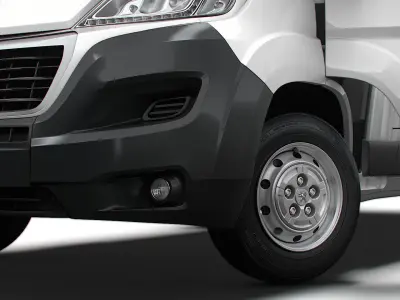 Peugeot Boxer Van L4H2 HQ Interior 2023 3D model