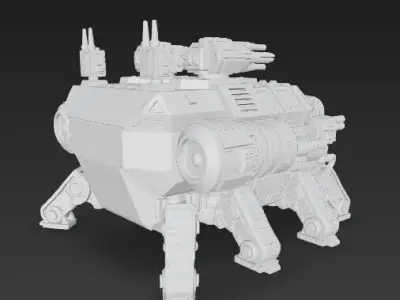 3D Printable Iron Oath Stegodon Heavy Armored Multi 3D model