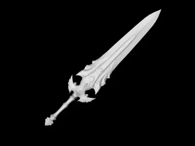 Regalia Greatsword Low-poly 3D model