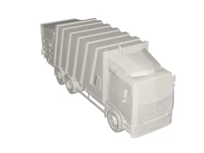 Garbage truck 3D model