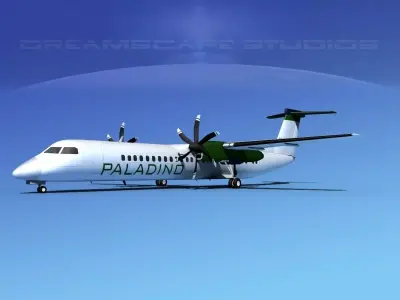 Dehaviland DHC-8 400 Paladino Charters 3D model