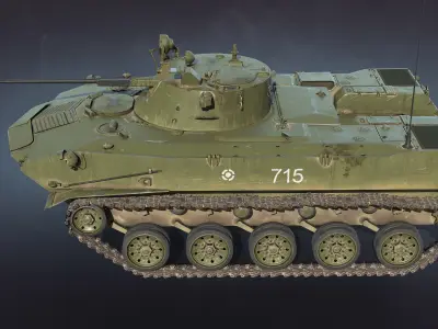 BMD-2 LOD1 Low-poly 3D model