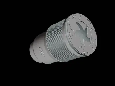 Iris with camera rigged 3D model