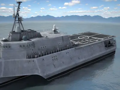 USS Independence LCS-2 ship 3D model