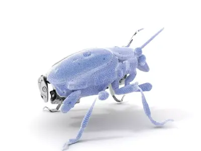 Metallic Robo Beetle model pack Low-poly 3D model