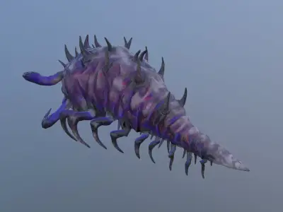 Monster Bug Multiped Low-poly 3D model