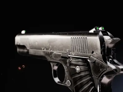 Modern 1911 Low-poly 3D model