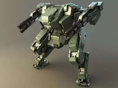mech fighter 1 3D model