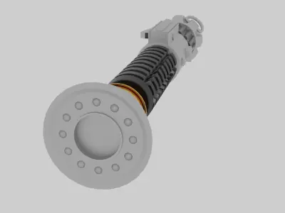 Obi-Wan Wenobi lightsaber 3D model Free 3D model