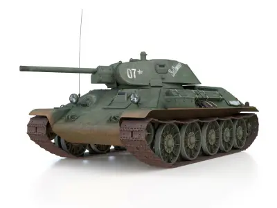 T-34-76 - Model 1941 -Soviet medium tank - 07 3D model