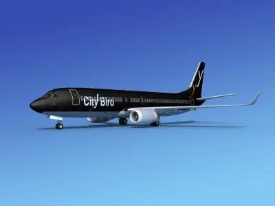 Boeing 737-800 City Bird 3D model