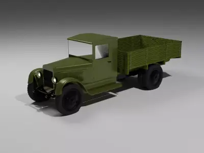 ZIS-5 Soviet Union truck 3D model