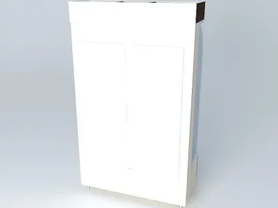 Kit glass display case with shelves Free 3D model