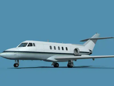 British Aerospace 125 Dominie V03 3D model