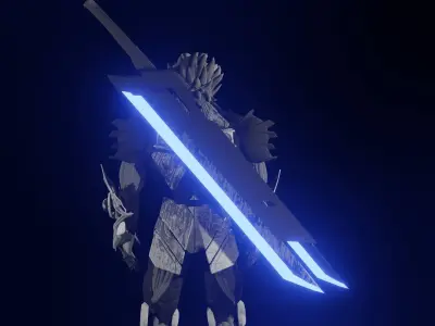 Kidama X man in armor with lights 3D model