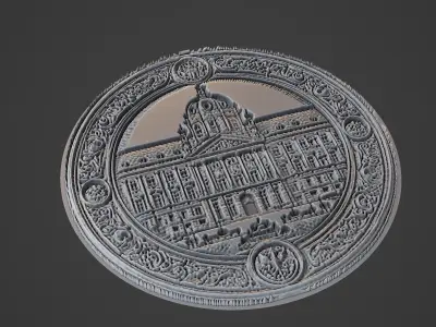 Building House Pendant Medallion 3D print model