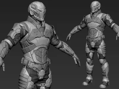 Sci-Fi Character Cerberus 3D model