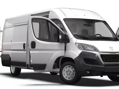 Peugeot Boxer Van L4H2 HQ Interior 2023 3D model