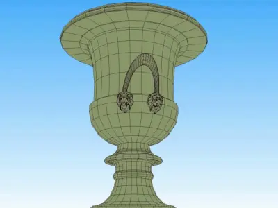 Roman Garden Vase 3D model