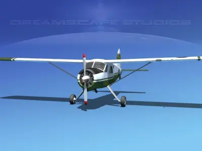 Dehaviland DH-2 Beaver US Army 2 3D model